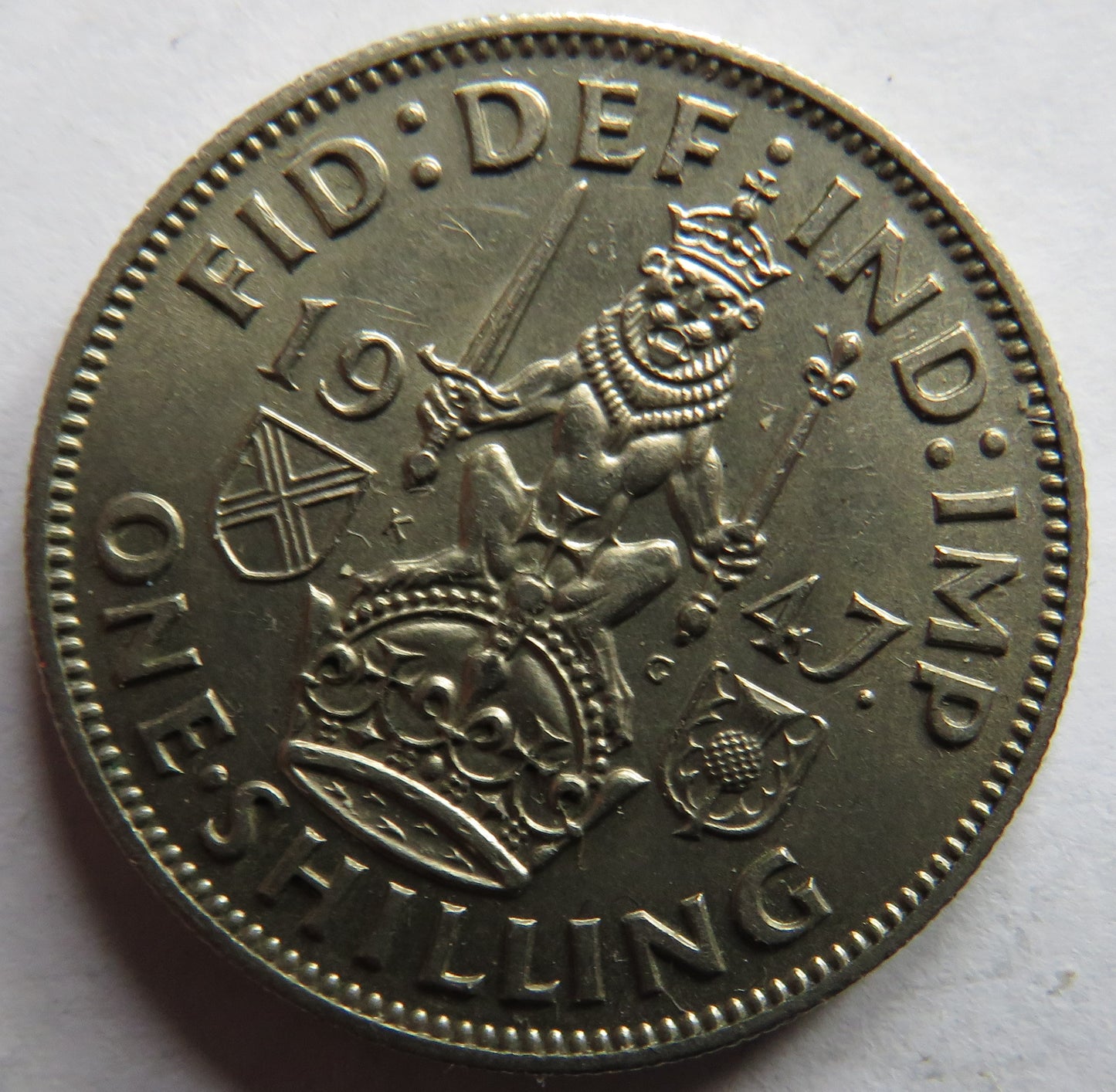 1947 King George VI (Scottish) Shilling Coin In Higher Grade