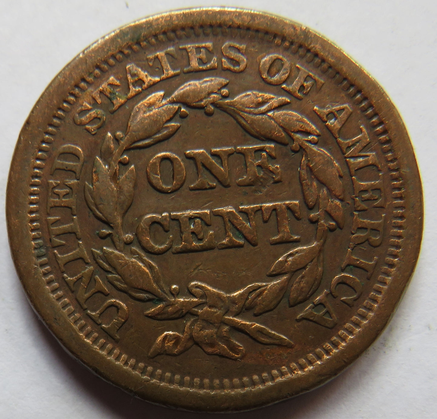 1850 USA Braided Hair One Cent Coin