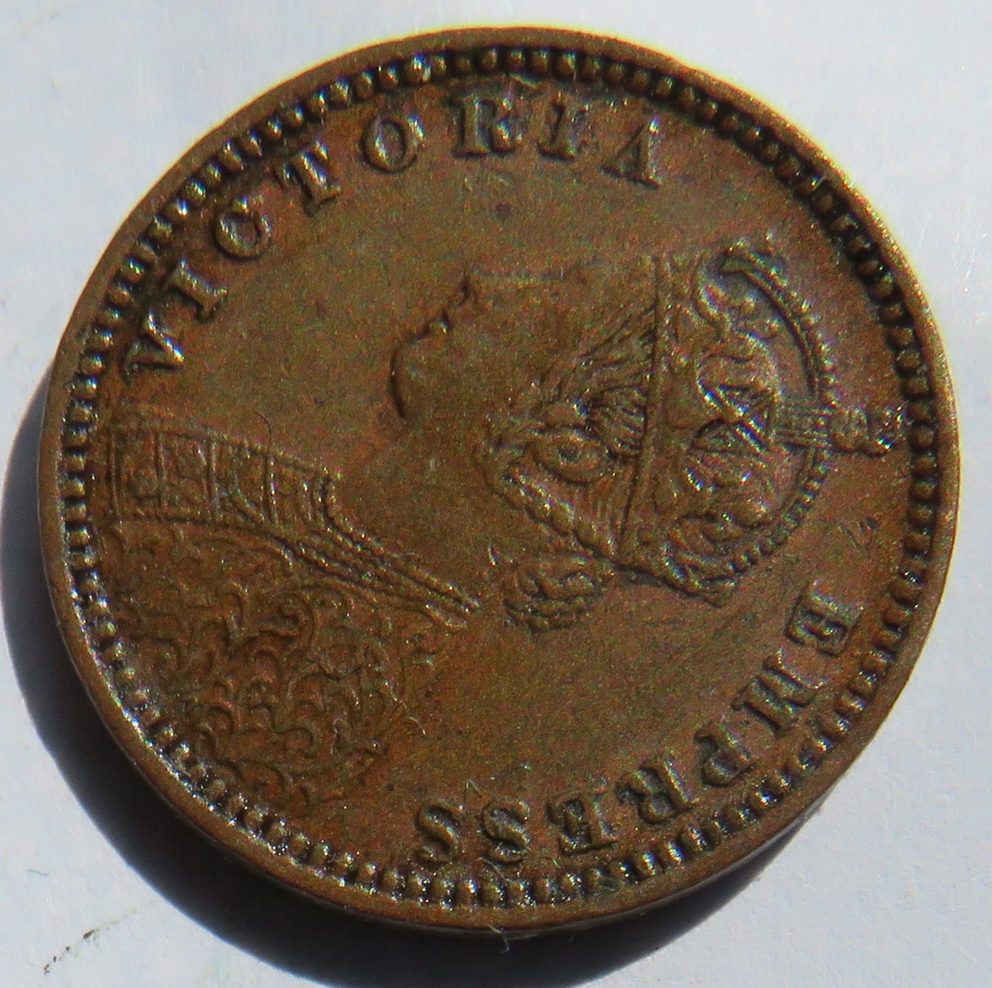 1901 Queen Victoria India 1/12 Anna Coin