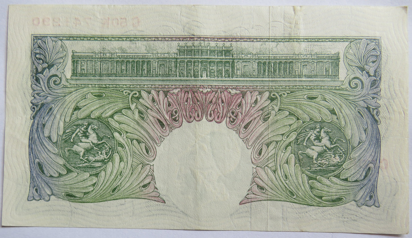 C.1955 Bank of England £1 One Pound Banknote L.K. O'Brien C50K