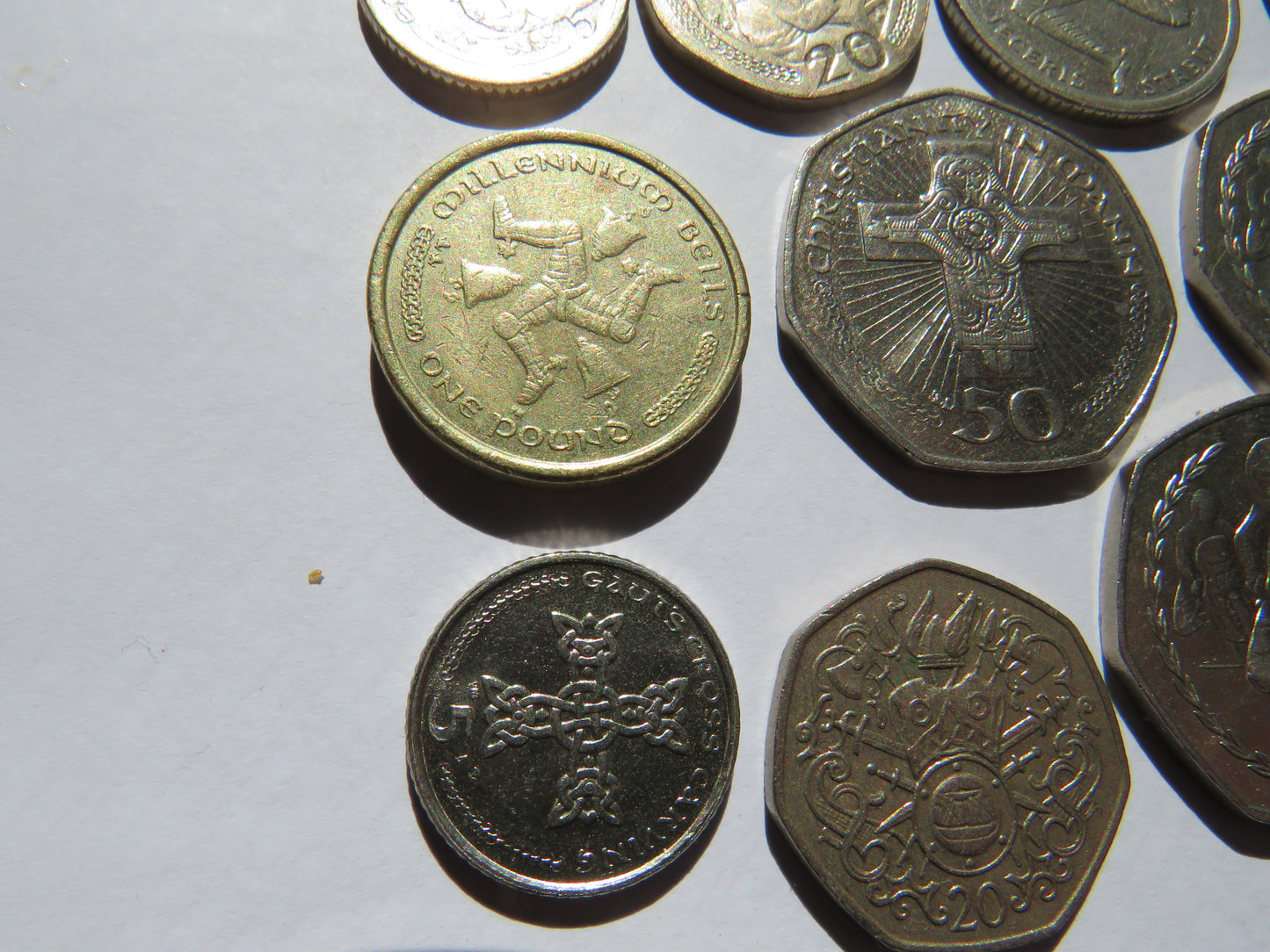 Small Collection of Coins From The Isle of Man Inc 50p's etc