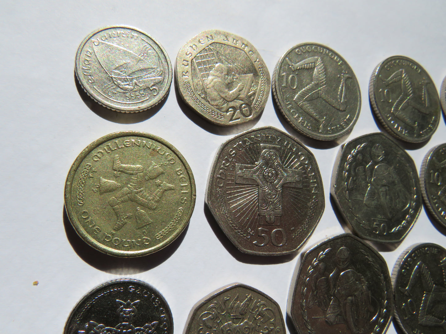 Small Collection of Coins From The Isle of Man Inc 50p's etc