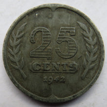Load image into Gallery viewer, 1942 Netherlands 25 Cents Coin
