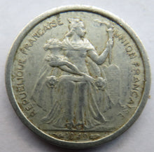 Load image into Gallery viewer, 1949 French Oceania One Franc Coin
