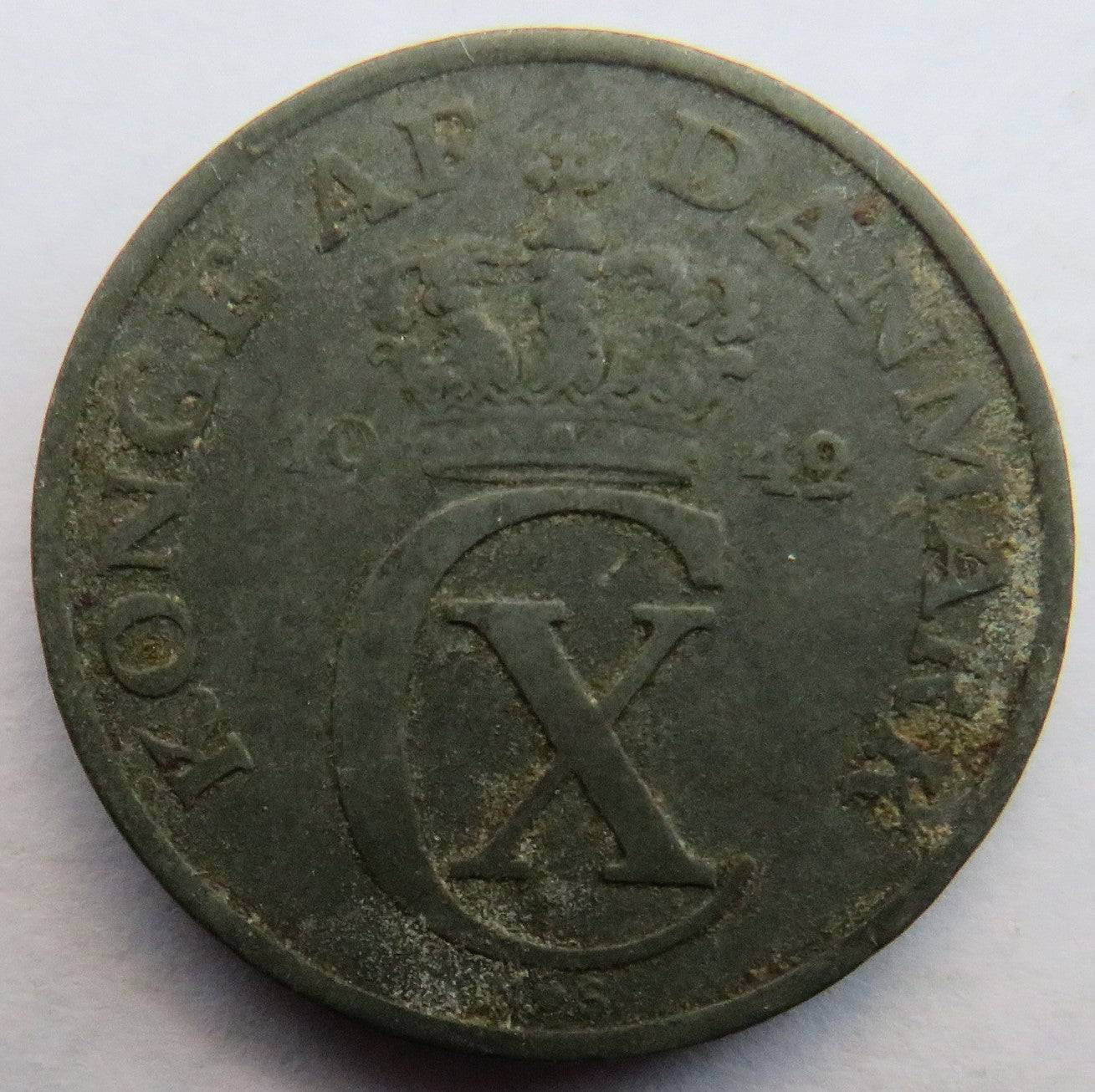 1942 Denmark 2 Ore Coin