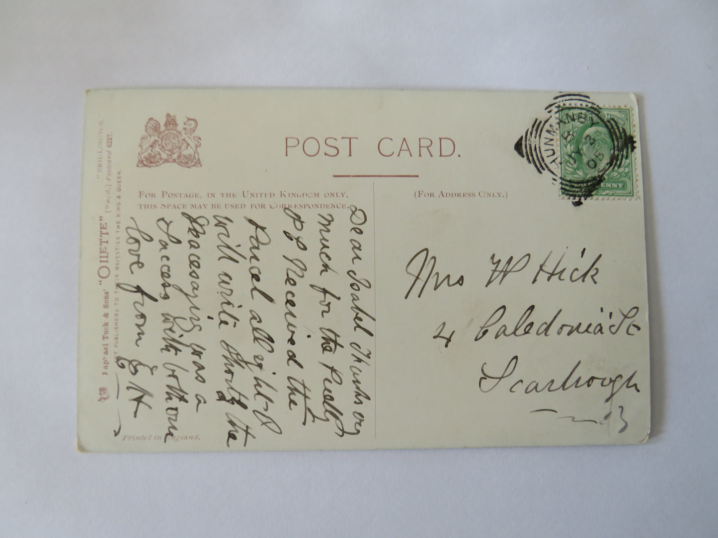 Vintage Postcard of Flamborough Head, 1905