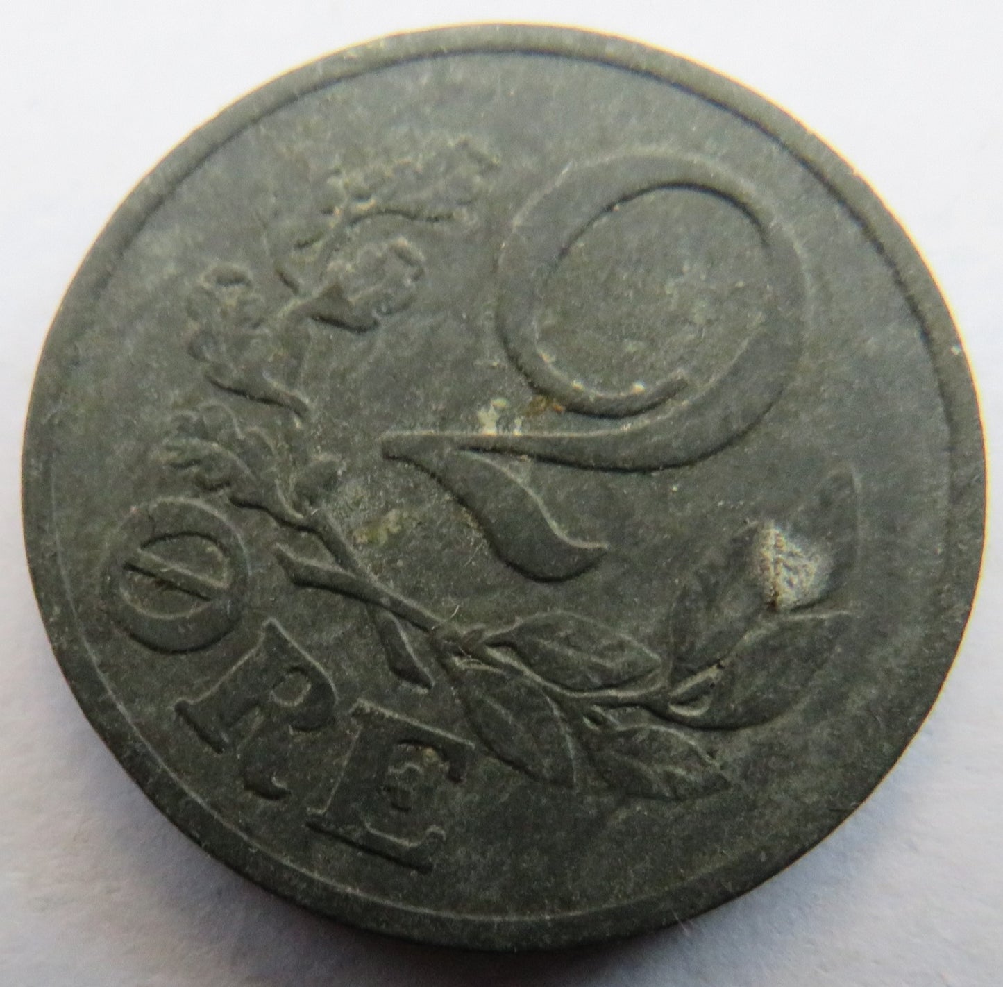 1942 Denmark 2 Ore Coin