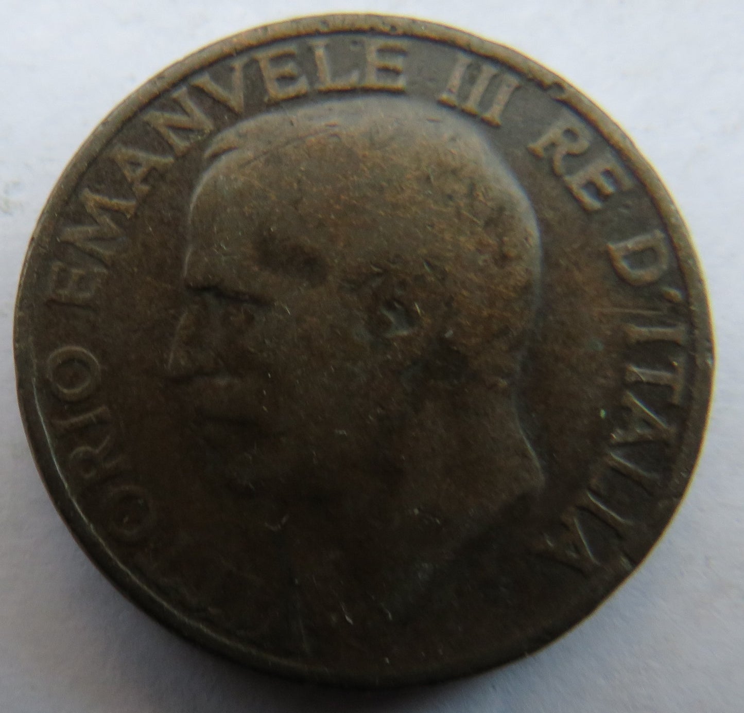 1934 Italy 10 Centesimi Coin