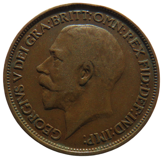 1912 King George V Halfpenny Coin - Great Britain