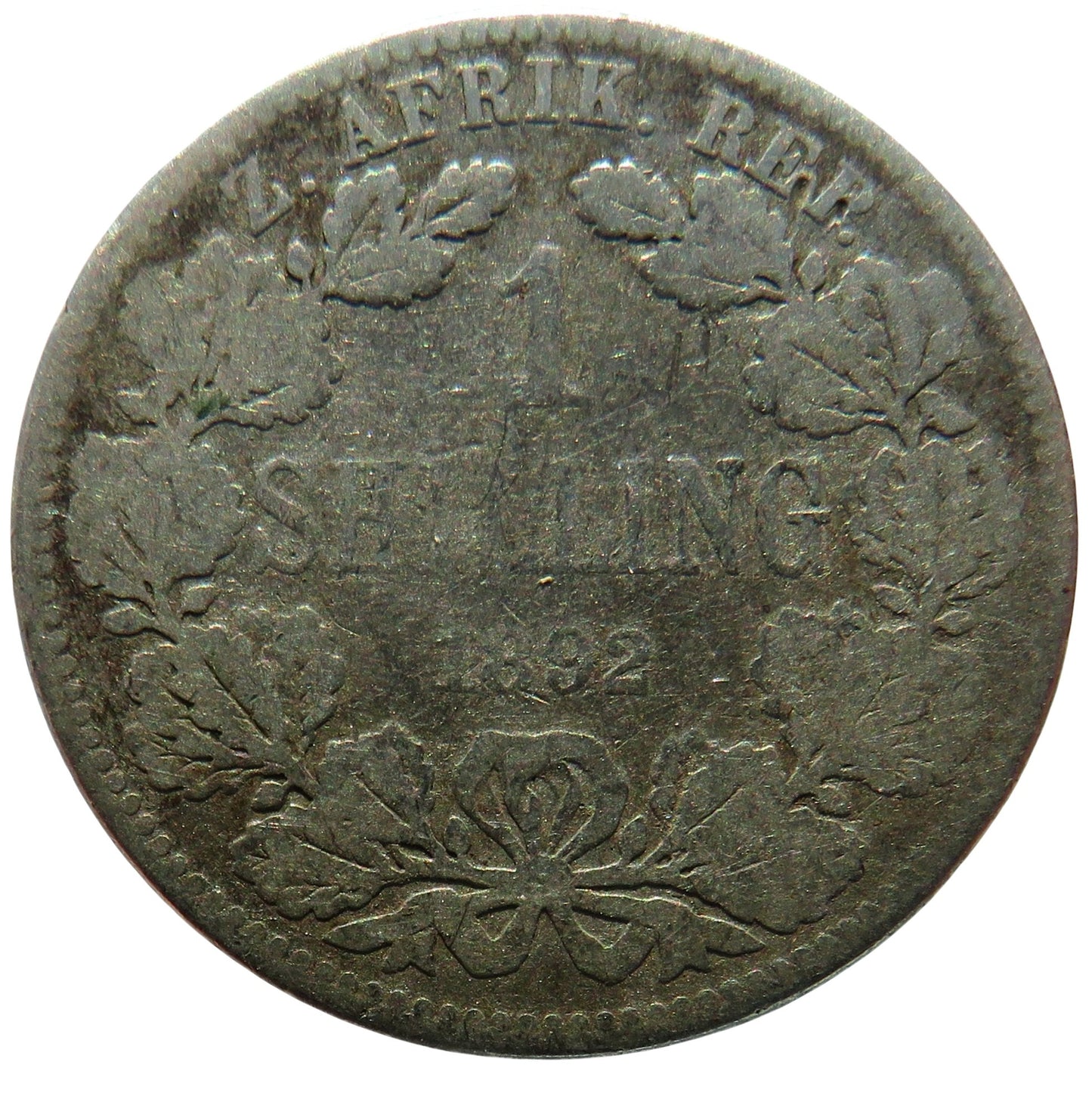 1892 South Africa Silver Shilling Coin