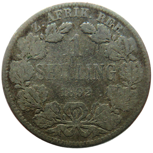 1892 South Africa Silver Shilling Coin