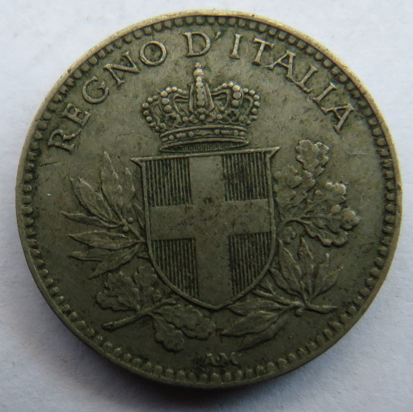 1918 Italy 20 Centesimi Coin