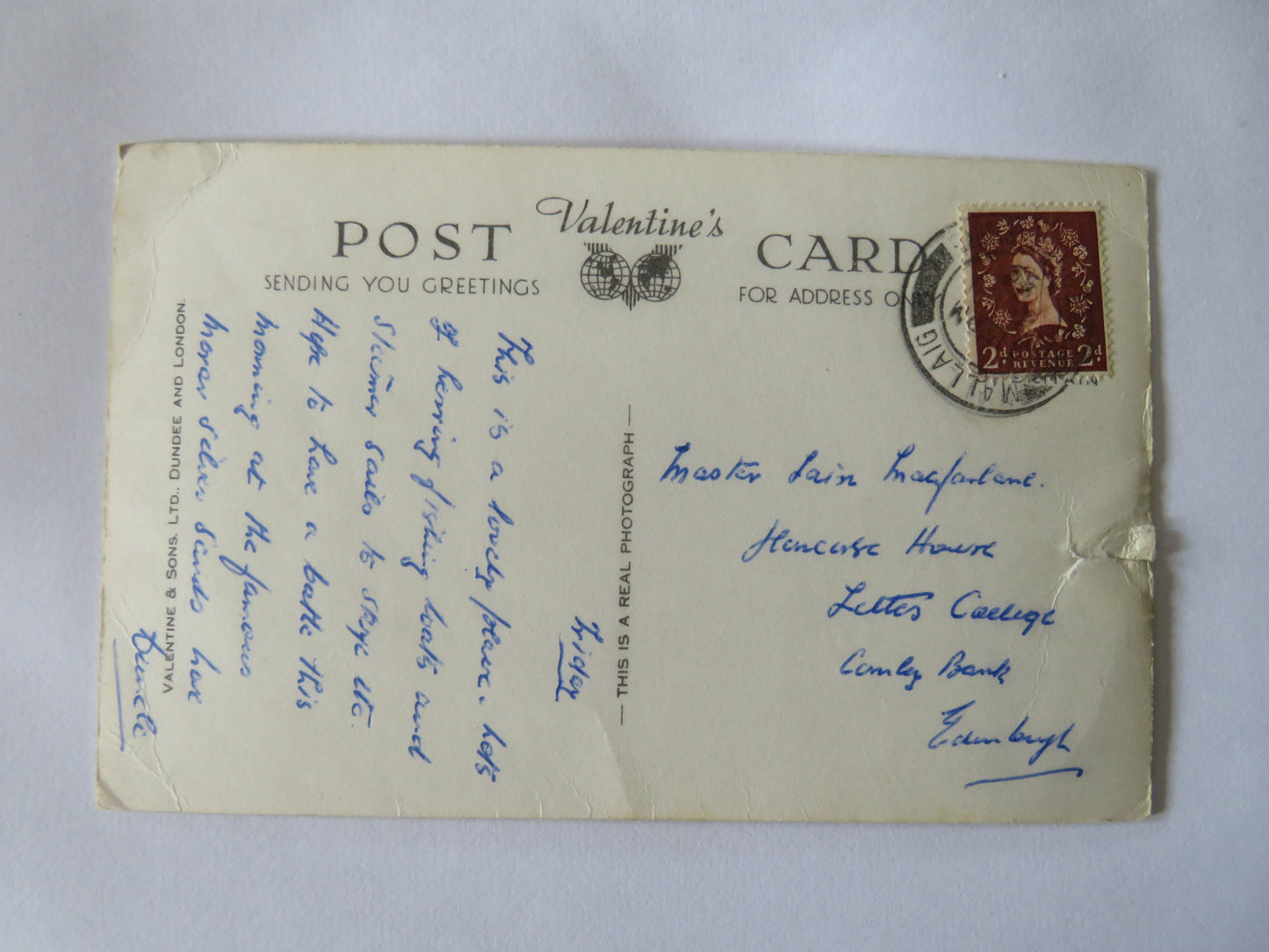 Vintage Postcard of Mallaig from the East