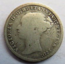 Load image into Gallery viewer, 1873 Queen Victoria Young Head Silver Threepence Coin - Great Britain
