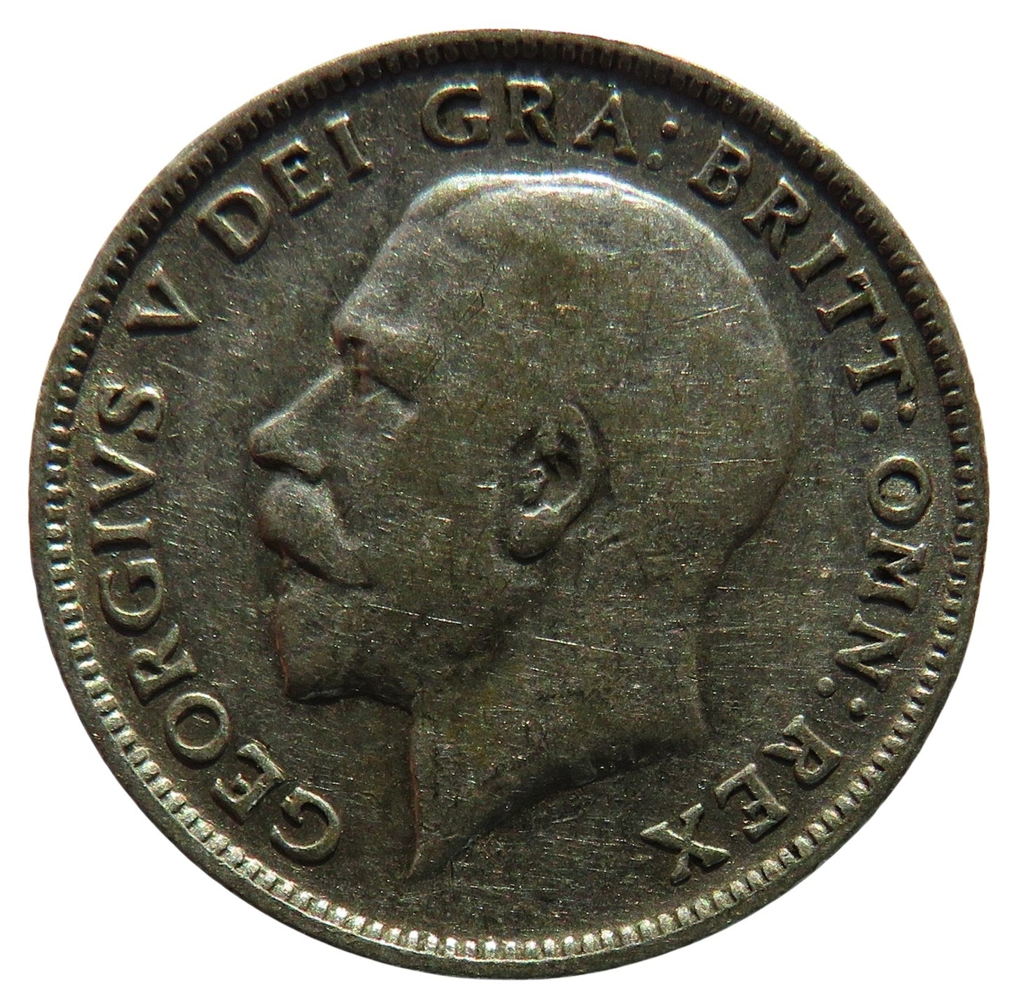 1923 King George V Sixpence Coin Scarce Date - Great Britain
