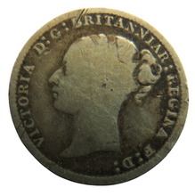 Load image into Gallery viewer, 1884 Queen Victoria Young Head Silver Threepence Coin - Great Britain
