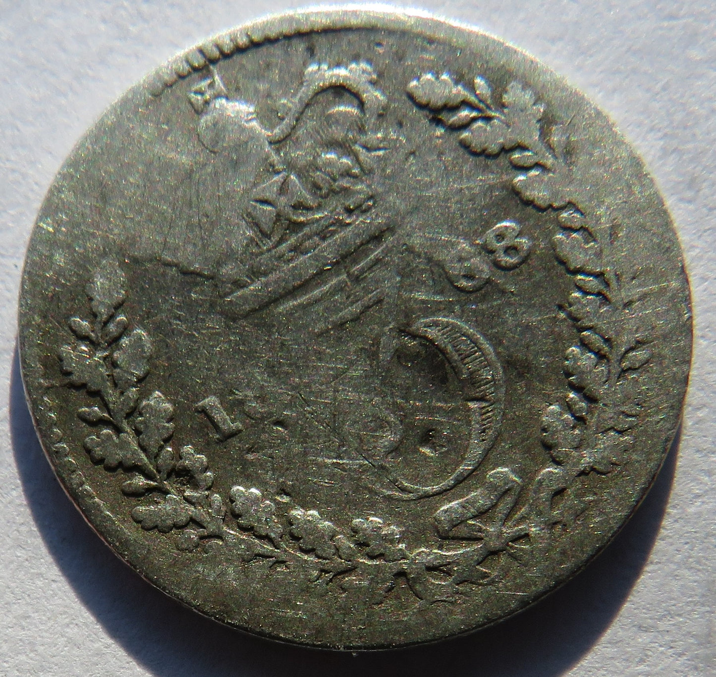 1868 Queen Victoria Young Head Silver Threepence Coin - Great Britain