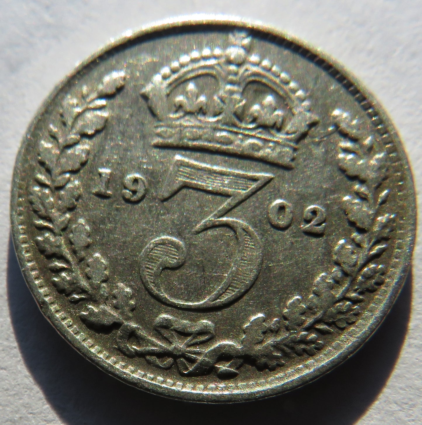 1902 King Edward VII Silver Threepence Coin - Great Britain.