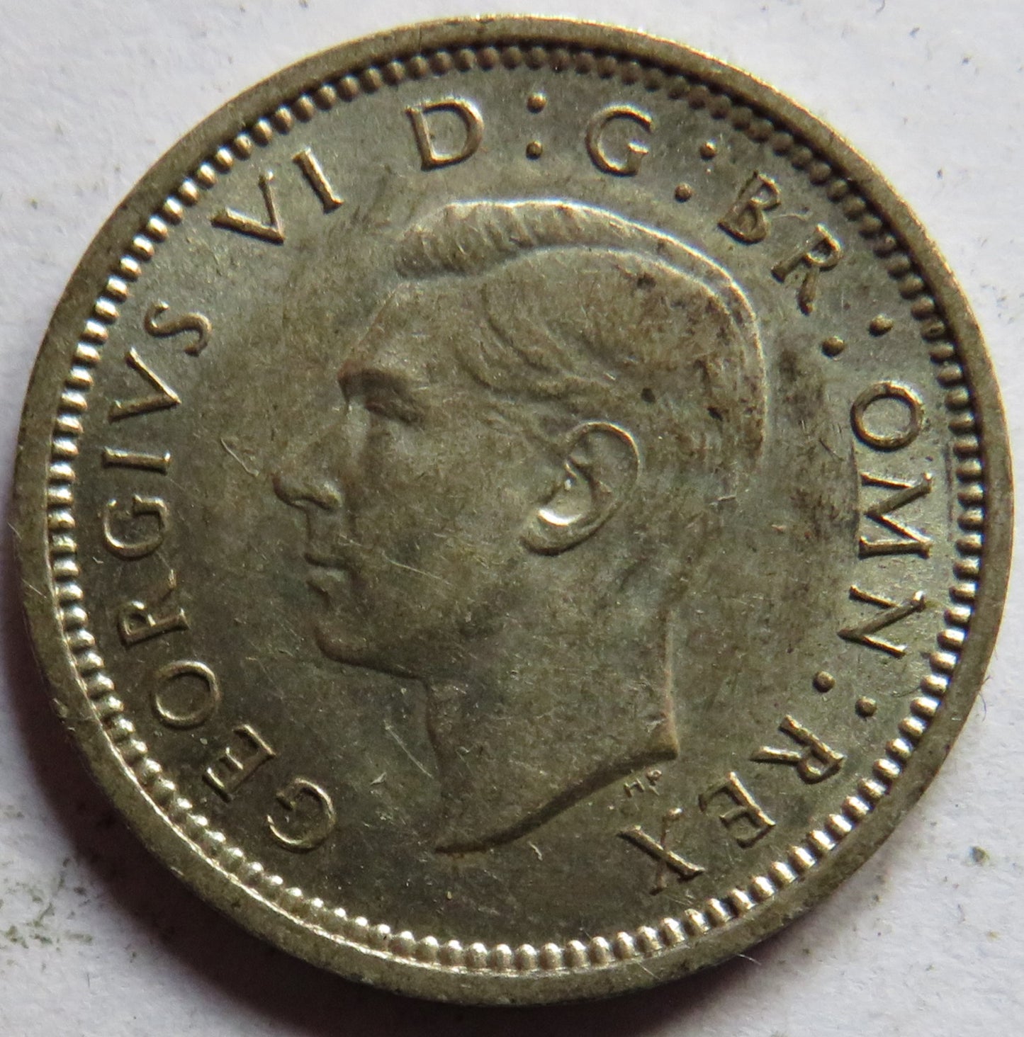 1941 King George VI Silver Threepence Coin In Higher Grade