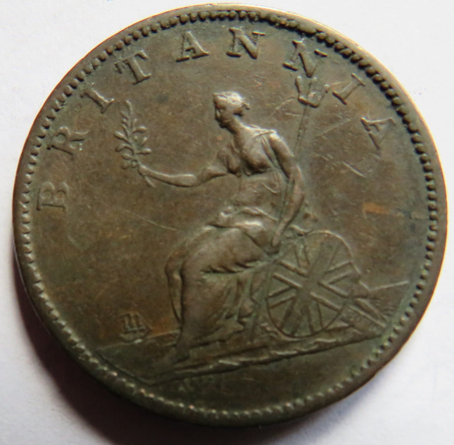 1806 King George III Halfpenny Coin - Great Britain