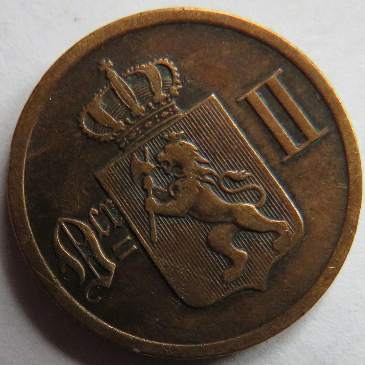 1876 Norway 2 Ore Coin