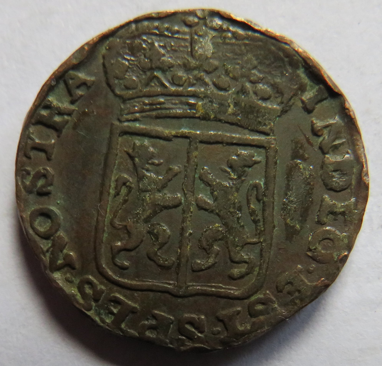 1783 Dutch Province of Gelderland One Duit Coin