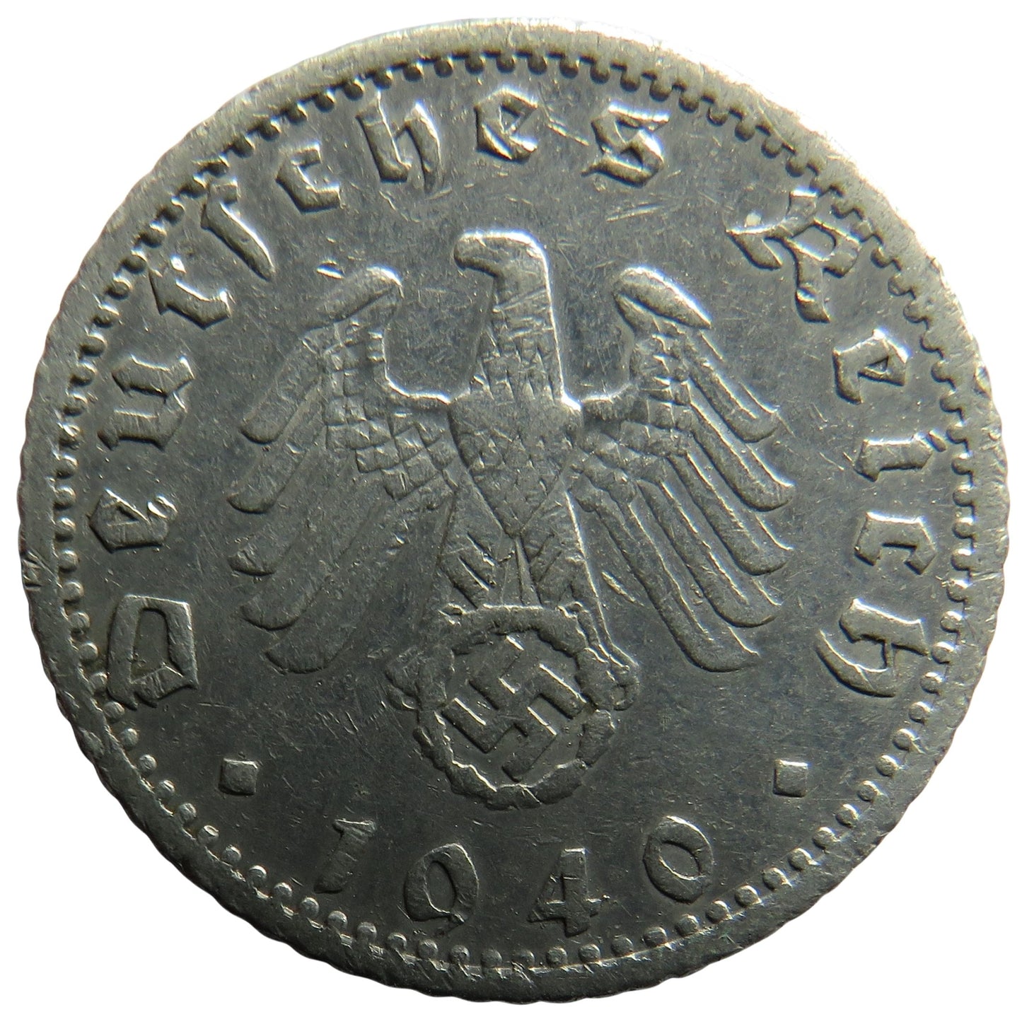 1940-F Germany - Third Reich 50 Reichspfennig Coin