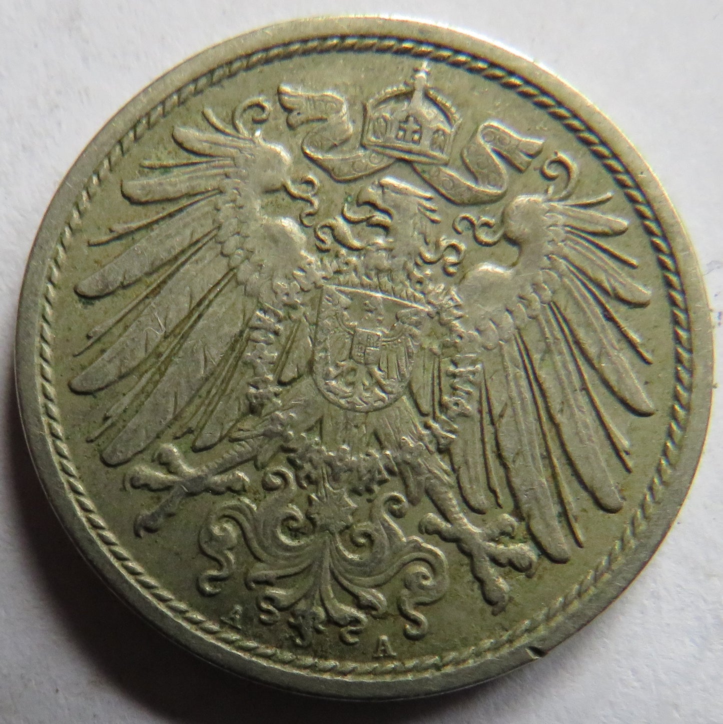 1908-A Germany 10 Pfennig Coin