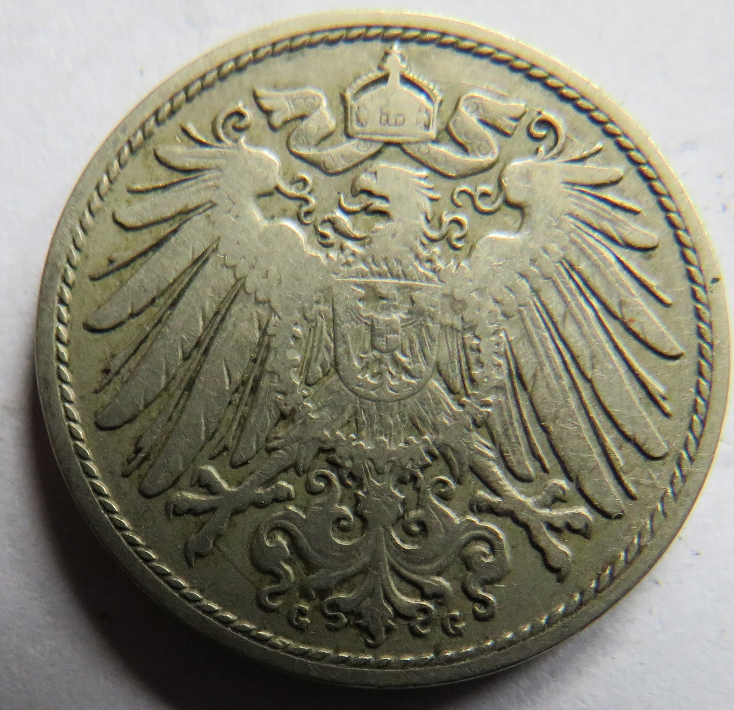 1896-G Germany 10 Pfennig Coin