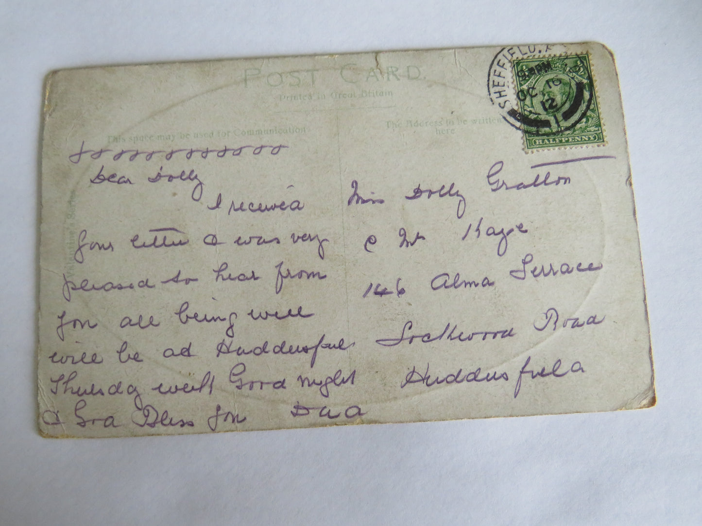 Vintage Postcard of Endchiffe Woods, Sheffield 1912
