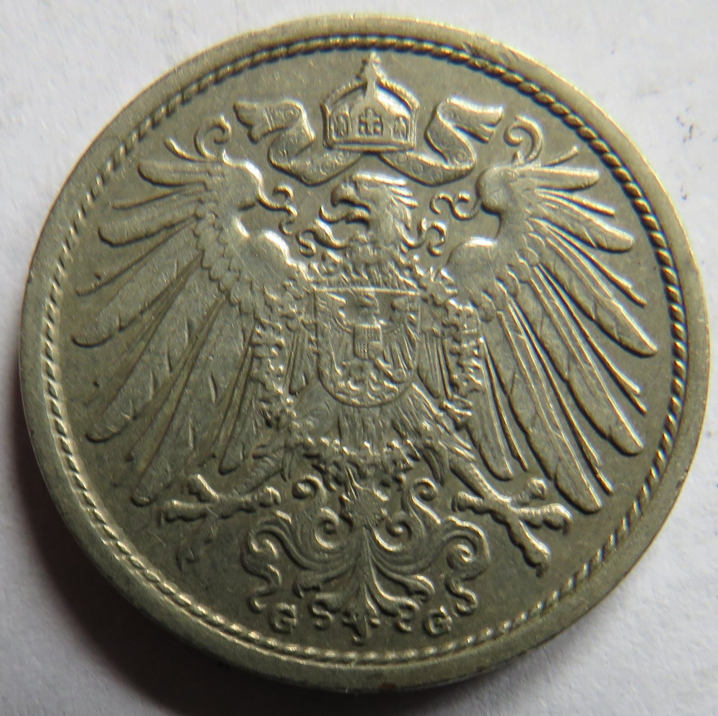 1907-G Germany 10 Pfennig Coin