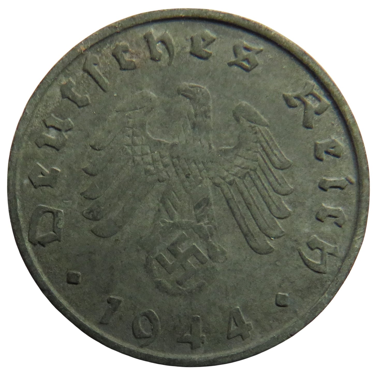 1944-B Germany - Third Reich 10 Reichspfennig Coin