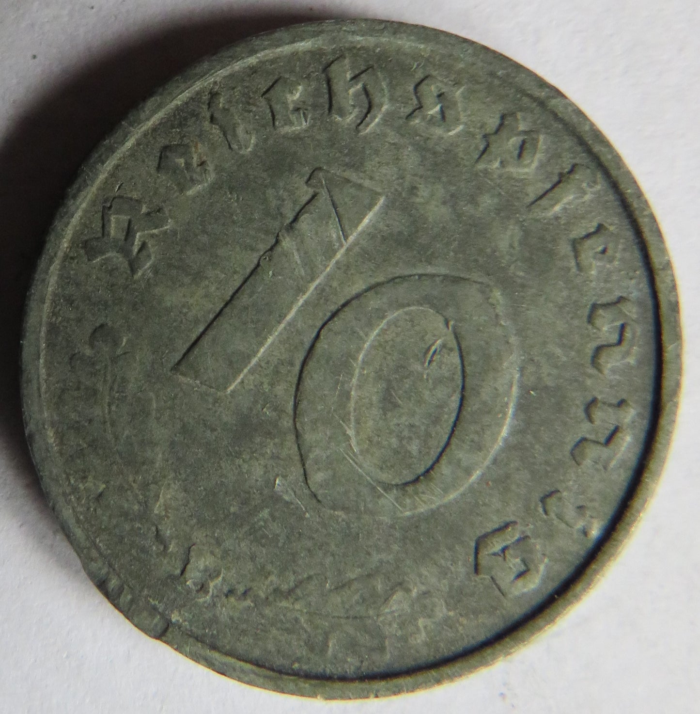1944-B Germany - Third Reich 10 Reichspfennig Coin