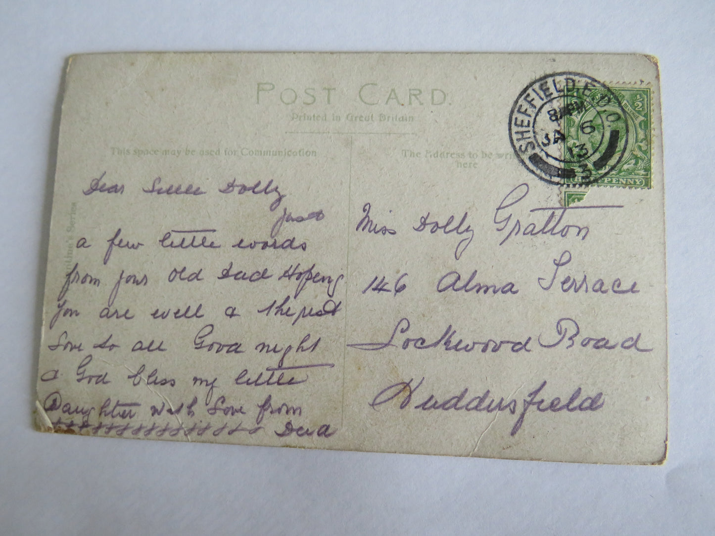 Vintage Postcard of In Whiteley Woods, Sheffield 1913