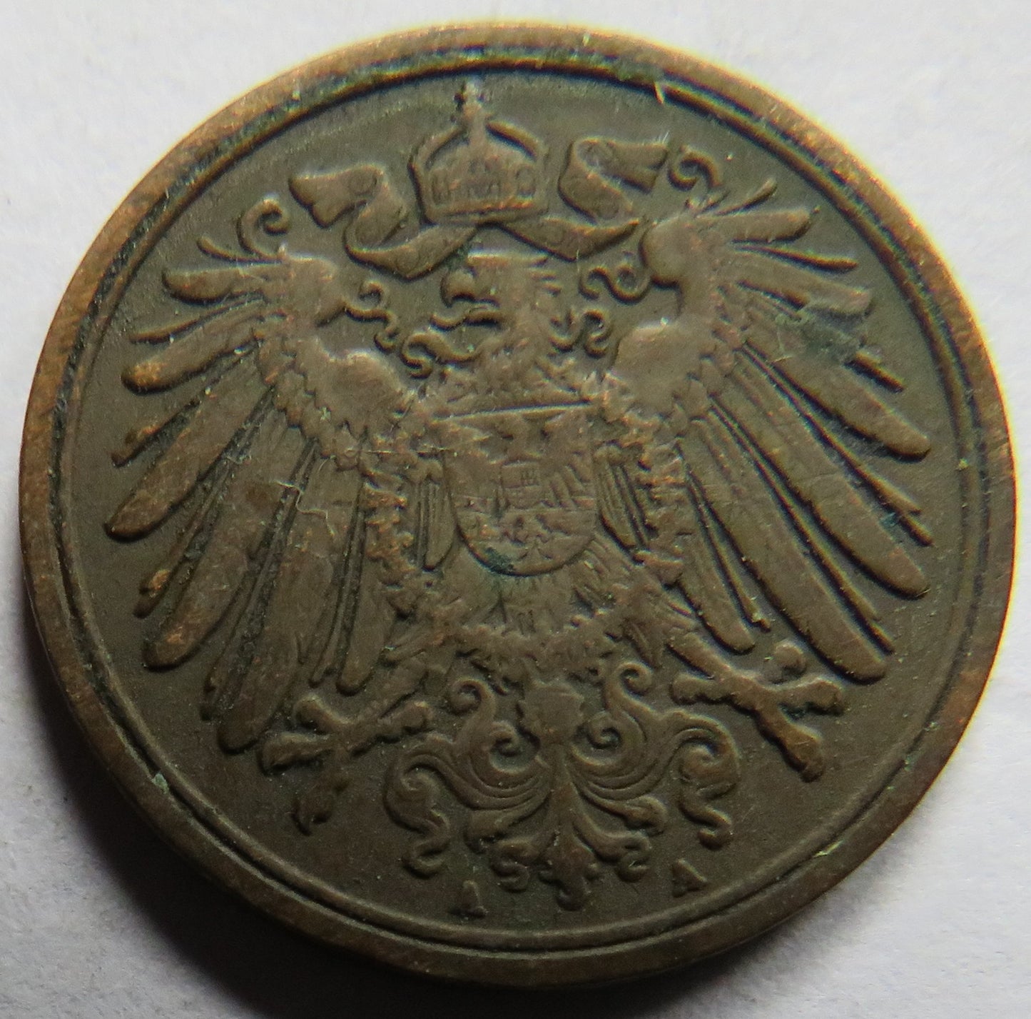 1910-A Germany One Pfennig Coin