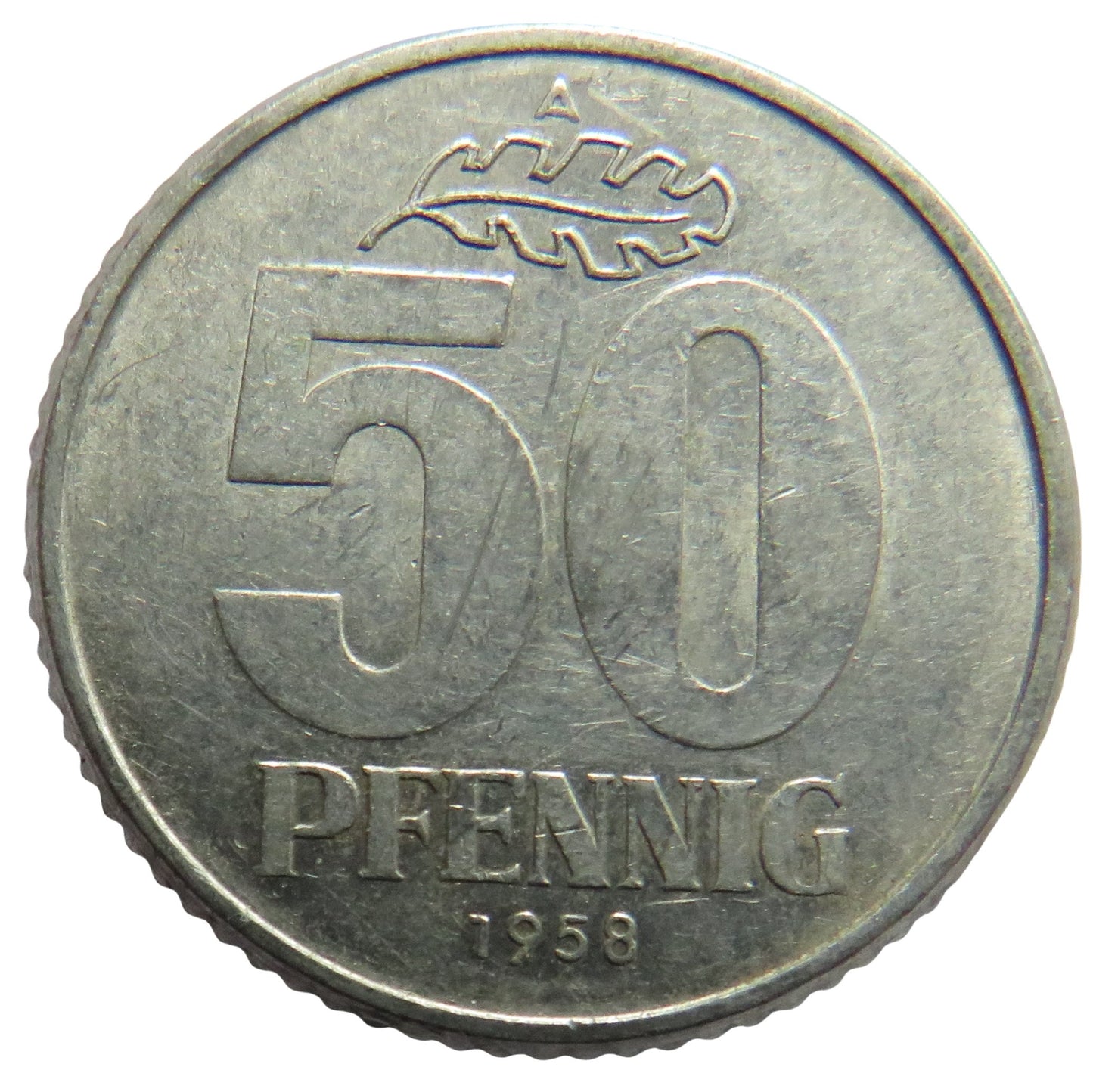 1958-A Germany 50 Pfennig Coin