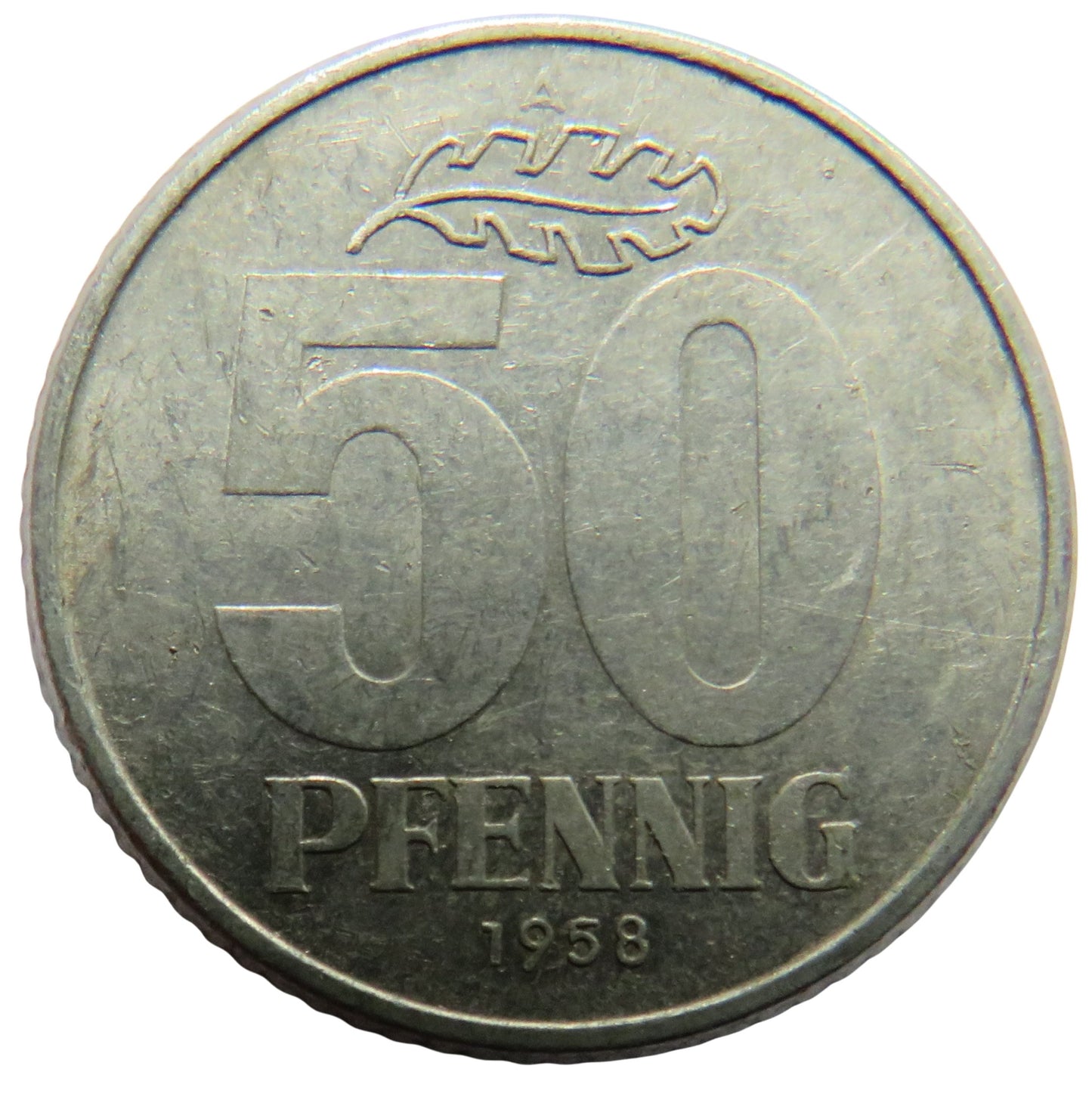 1958-A Germany 50 Pfennig Coin