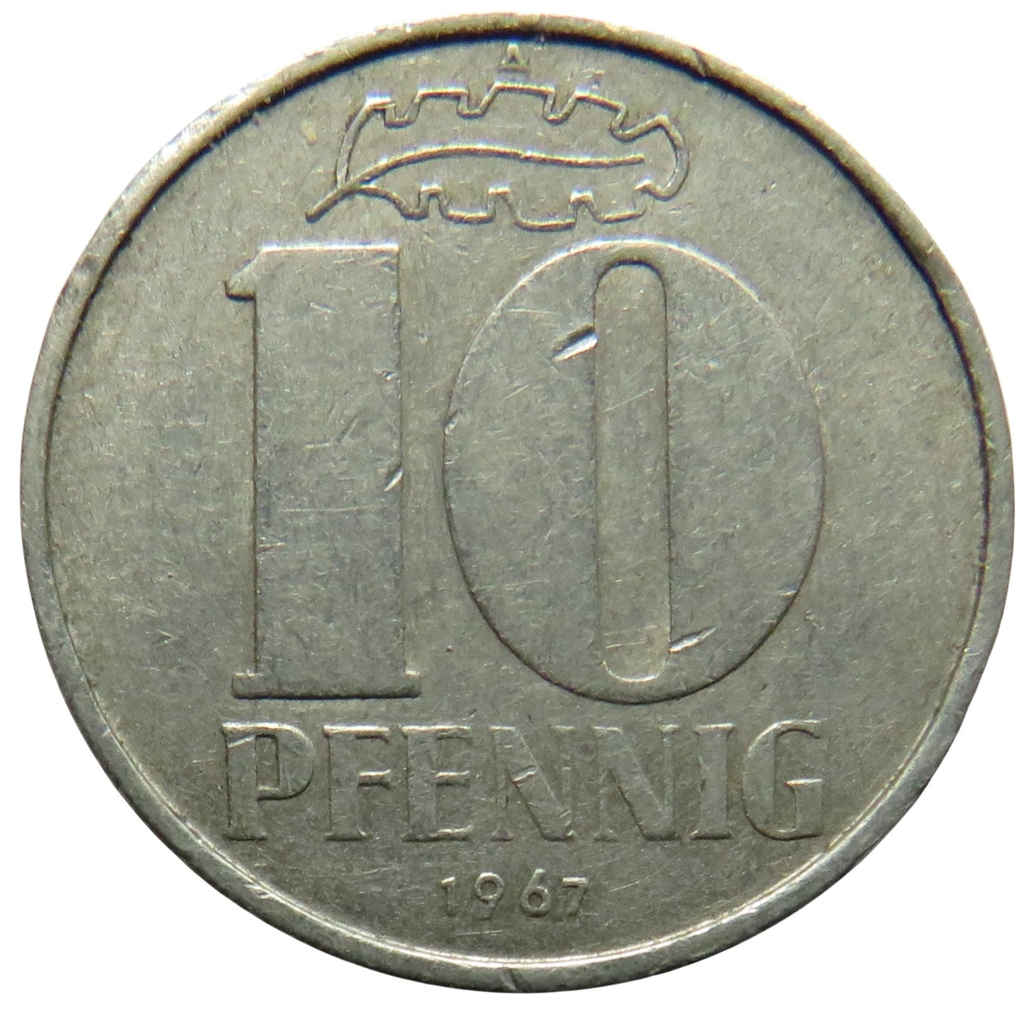 1967-A Germany 10 Pfennig Coin