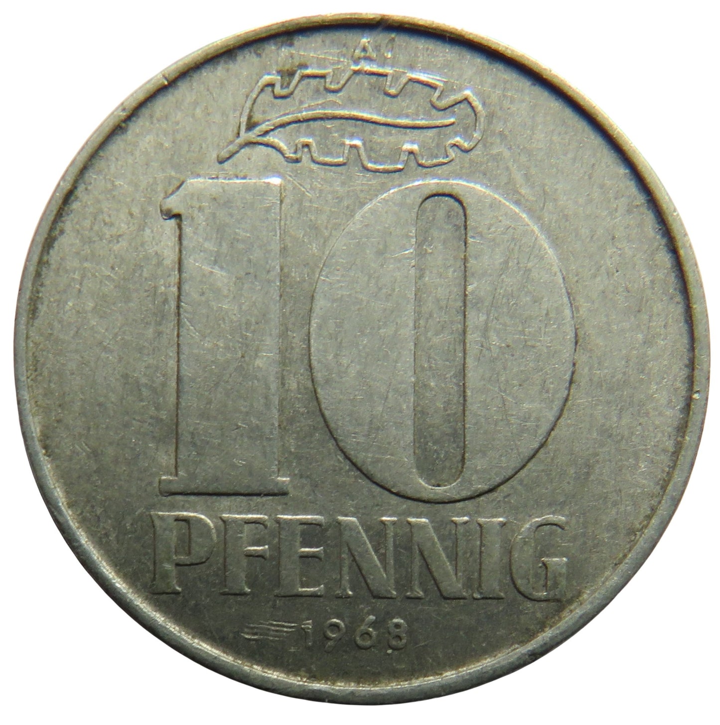 1968-A Germany 10 Pfennig Coin