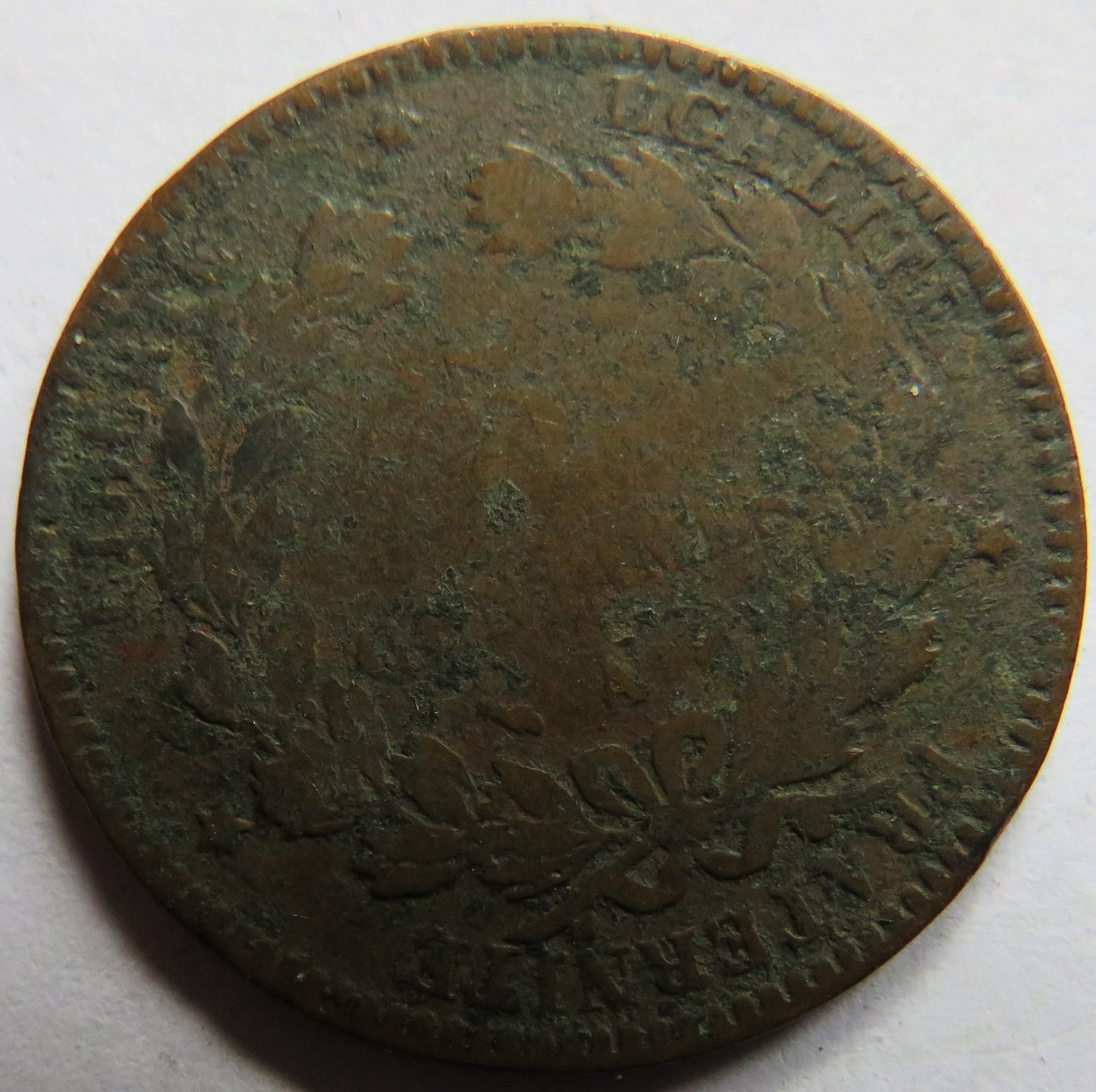 1876-A France 5 Centimes Coin