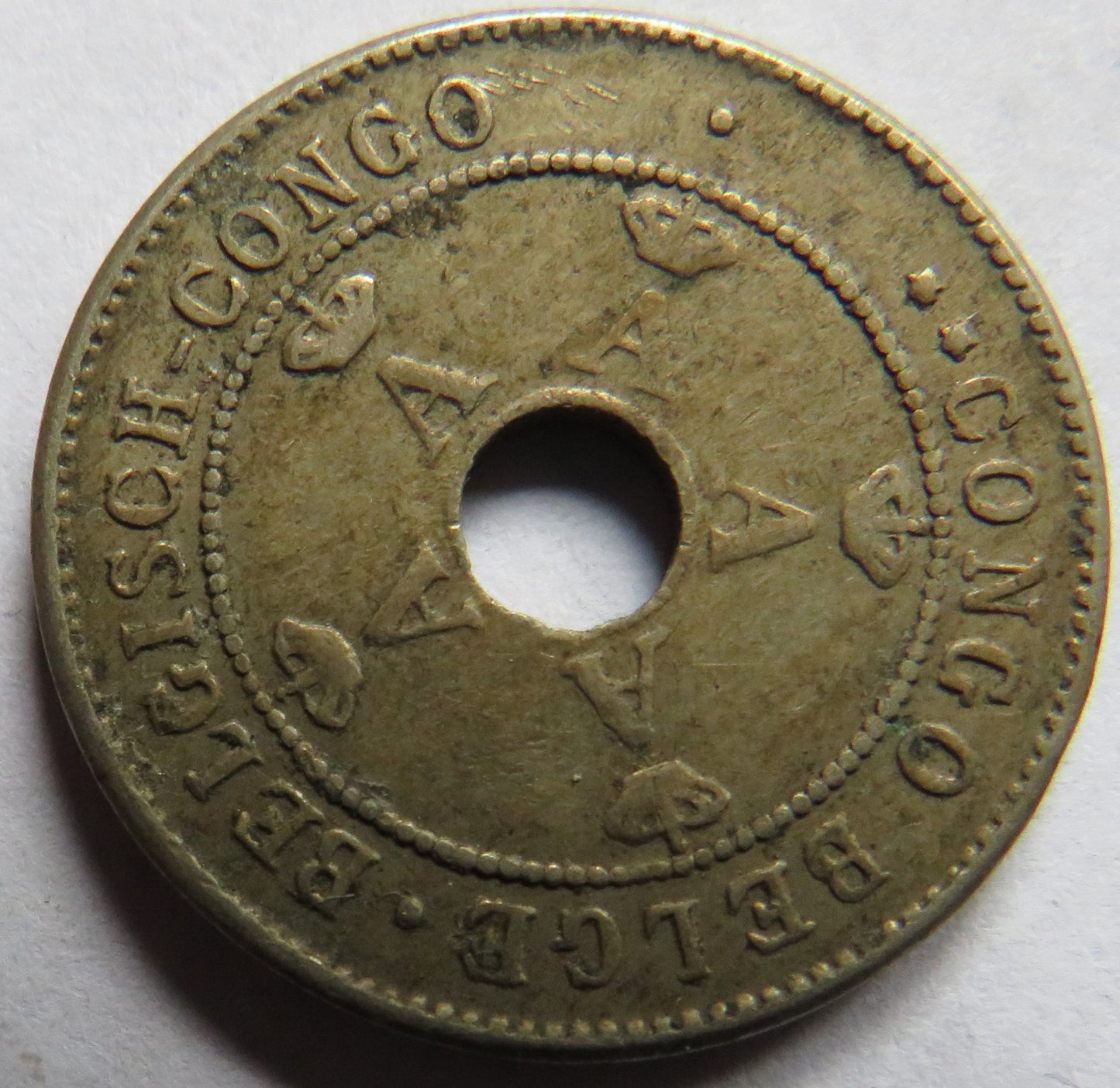 1911 Belgian Congo 10 Centimes Coin
