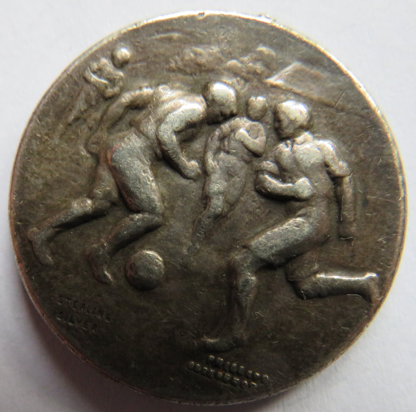 R.A.F. Shaibah Iraq 1952 Silver Football Medal L.A.C. Machattie