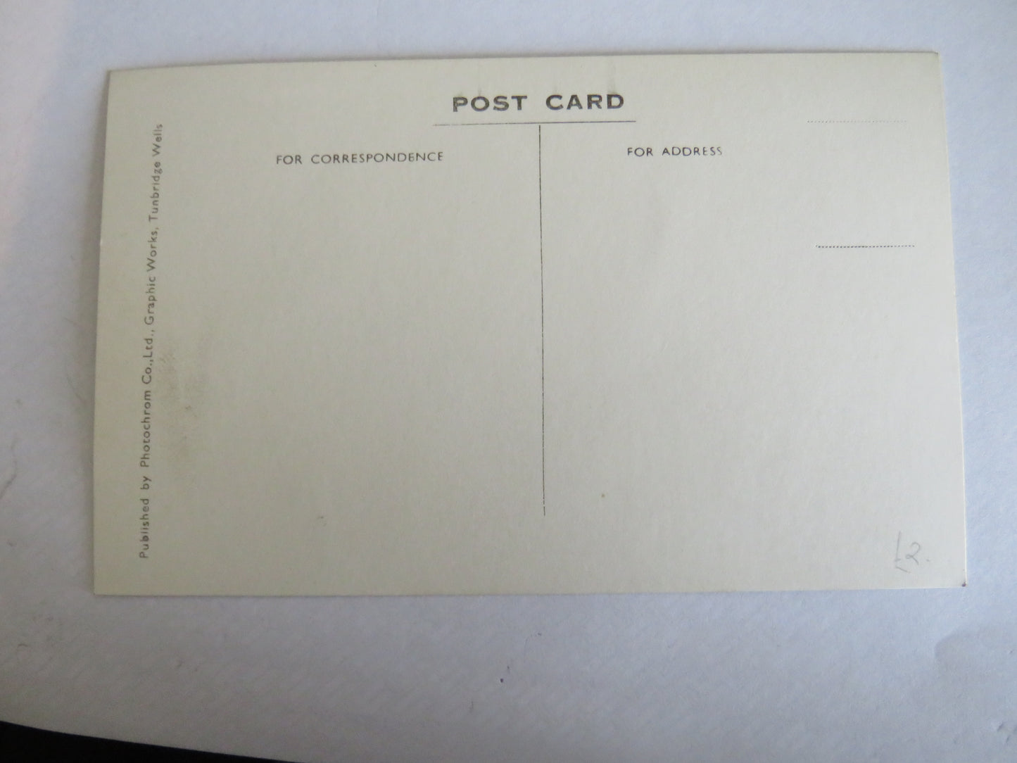 Vintage Warship Postcard of The H.M.S. "Warspite"