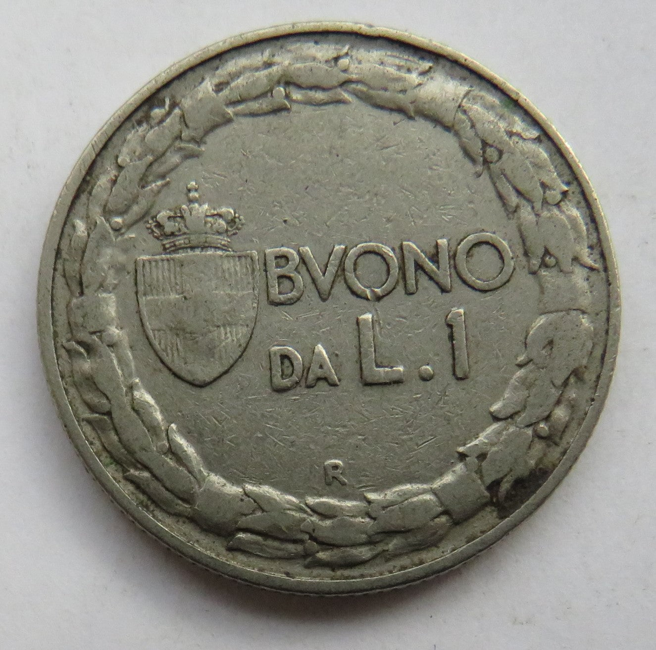 1922 Italy One Lira Coin