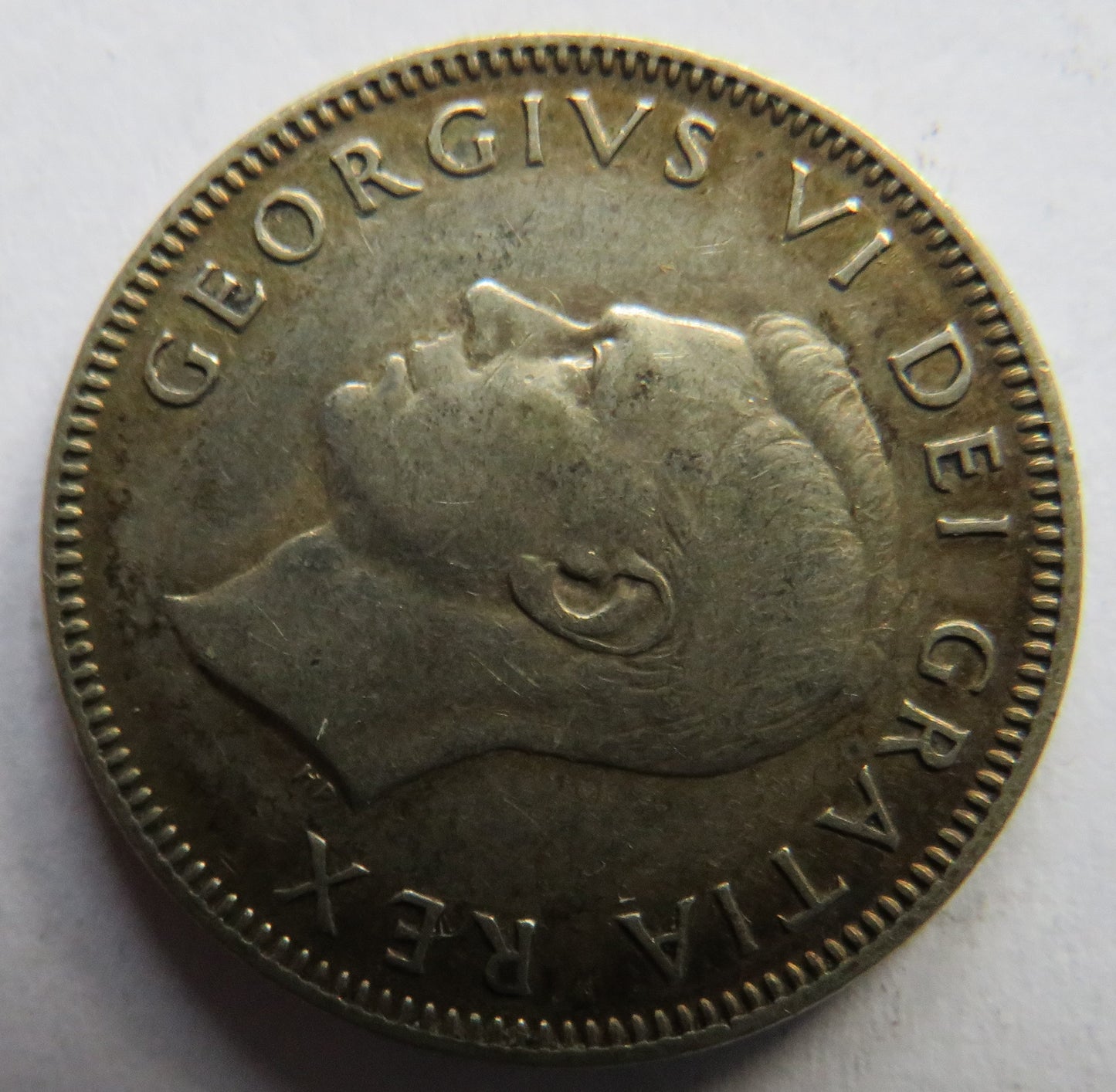 1948 King George VI Canada Silver 25 Cents Coin