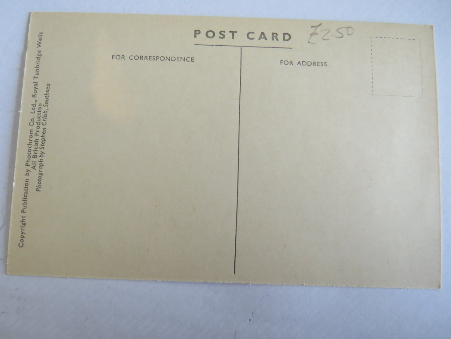 Vintage Warship Postcard of The H.M.S. "Queen Elizabeth"
