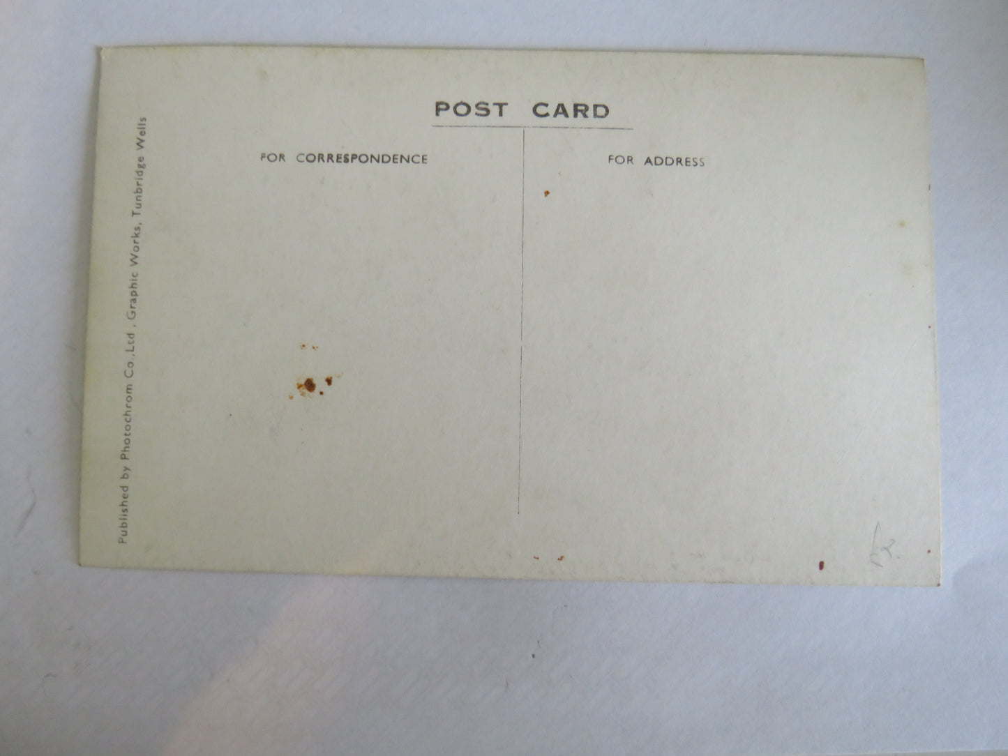 Vintage Warship Postcard of The H.M.S. Hood Flagship of the Battle Cruiser Squadron