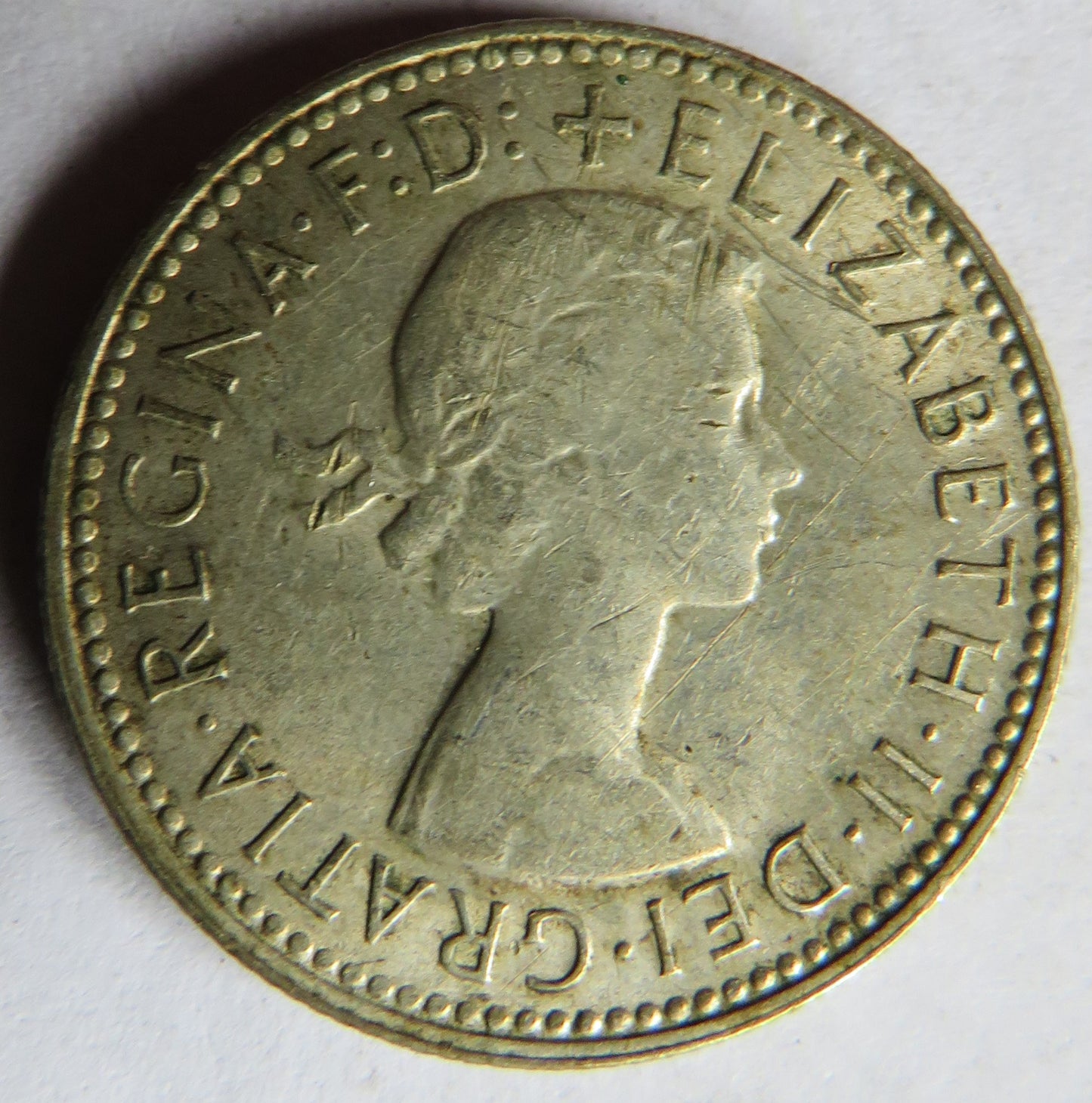 1963 Queen Elizabeth II Australia Silver Shilling Coin