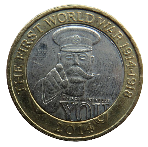 2014 £2 Two Pound Coin The First World War 1914-1918