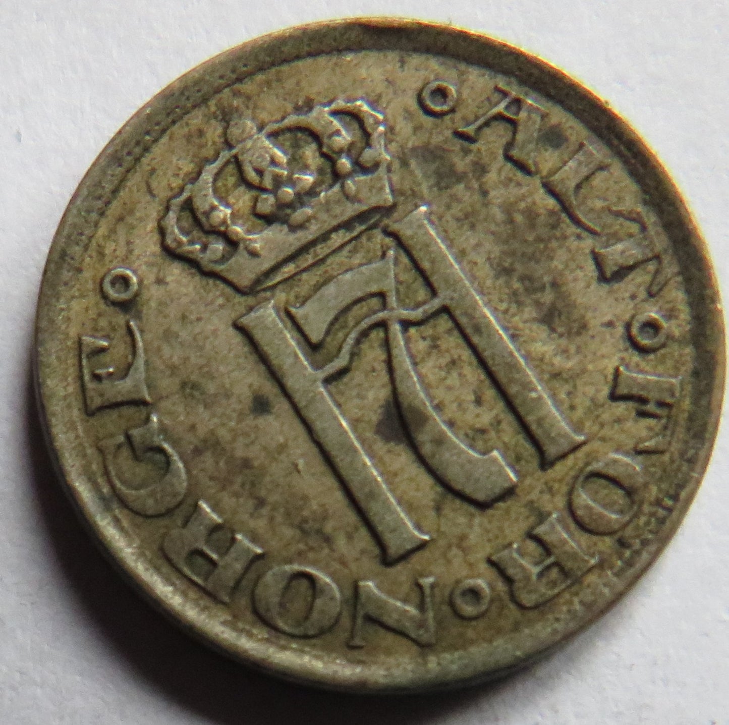 1913 Norway Silver 10 Ore Coin